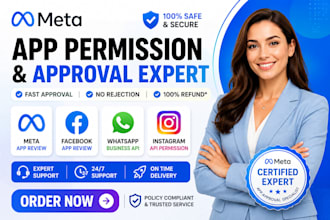 help you get meta app approval facebook app review instagram whatsapp permission