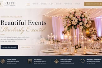 build wix event decorator website squarespace party decoration website