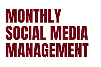 do monthly management for your account