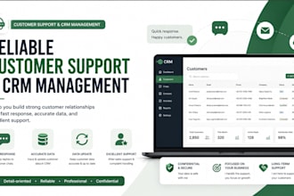 do CRM data entry and customer service operational