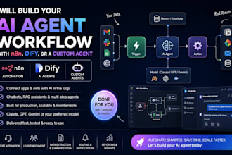 build your ai agent workflow with n8n, dify, or a custom agent