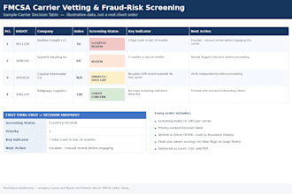 screen carriers for fraud risk using fmcsa data