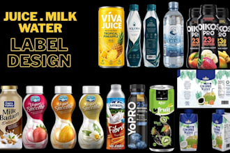 design milk, water and juice packaging for your brand