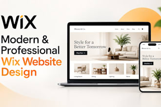 design or redesign any wix website, figma to wix, wix studio