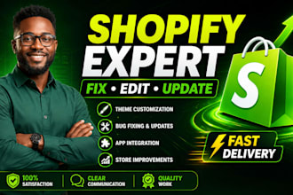 update, customize and fix your shopify store