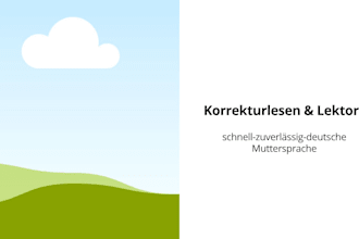 deutsches korrekturlesen und lektorat für ihre texte anbieten