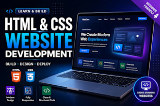 create a responsive HTML CSS website for your business
