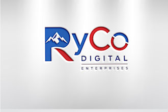 create a professional and modern logo for your digital enterprise