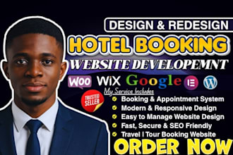 build a hotel booking, travel wordpress website with online reservation system