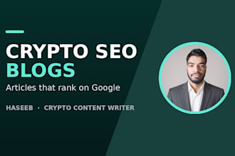 write seo blog posts for crypto and web3 startups that rank on google