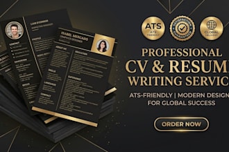 write and redesign an ats professional resume or CV
