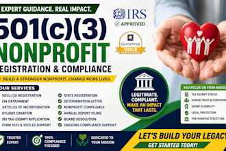 be your 501c3 nonprofit registration, compliance consultant