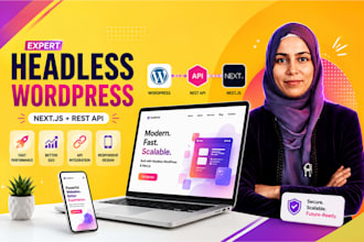 build a headless wordpress website using nextjs and rest API