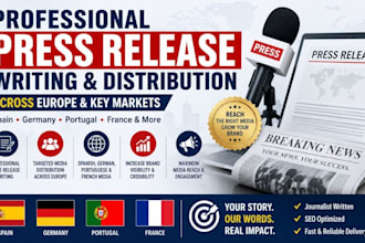 write and distribute your press release to france spain portugal germany outlet