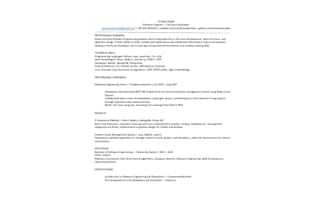 write your tech resume CV or cover letter for software engineers