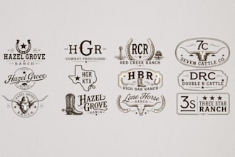 design a western cattle brand style logo