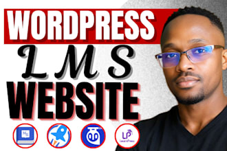 develp wordpress lms website with learndash, tutorlms, learnpress, and talentlms