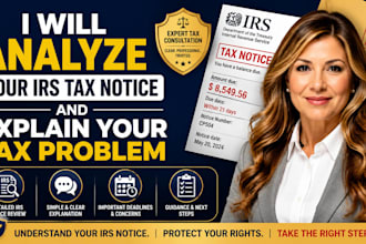 analyze your irs tax notice and explain your tax problem
