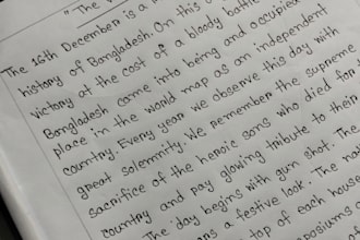 write anything with my beutiful hand writing