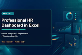 create a professional HR dashboard in excel