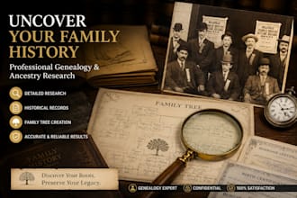 do genealogy research, family history and ancestry research