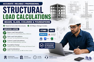 design foundation and footing plans with structural calculations