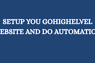gohighlevel expert CRM setup, automation funnel building