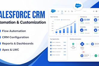 provide salesforce administration, development, flow, and consulting