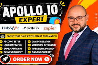 setup CRM automation clay hubspot apollo io monday dubsado n8n