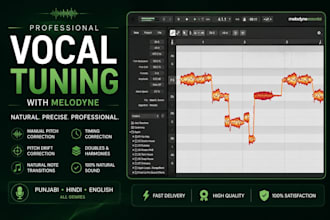 manually tune your vocals with melodyne