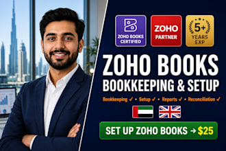 zoho books bookkeeping, setup, and vat gst coding