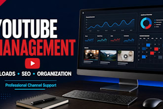 be your youtube manager for uploads, SEO, and channel growth