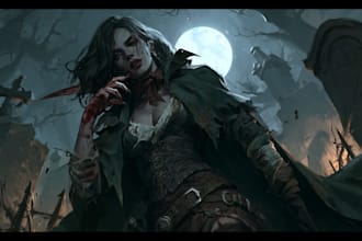 horror character illustration art