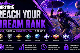 help you reach your desired fortnite rank fast