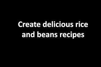 create delicious rice and beans recipes