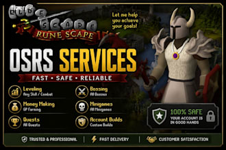 do any quest any level any boss for your runescape