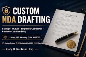 draft a legally binding mutual nda and confidentiality agreement