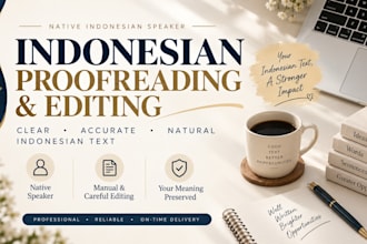 proofread and edit your indonesian text manually