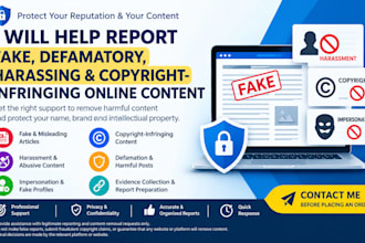 remove copyright link tiktok,reddit,instagram,facebook,youtube,shopify by dmca
