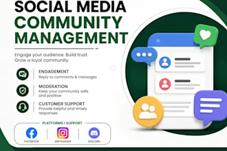 manage your social media community with engagement and moderation