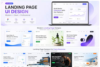 design modern landing page