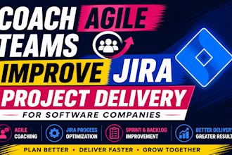 coach agile teams and improve jira project delivery for software companies