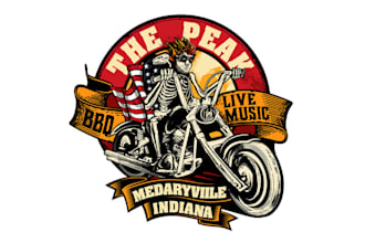 design corporate classic motor cycle brand logo