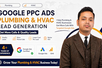 set up google PPC ads for plumbing and hvac lead generation
