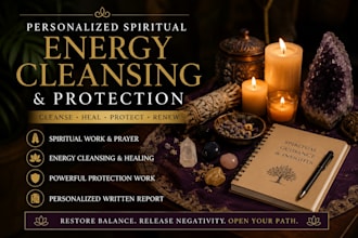 perform a personalized spiritual energy cleansing and protection