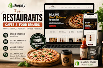 build a shopify store for restaurants, cafes and food brands