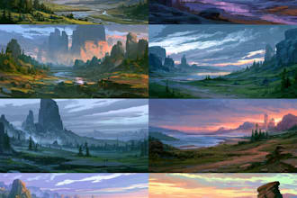 create stunning landscape and urban environment artwork