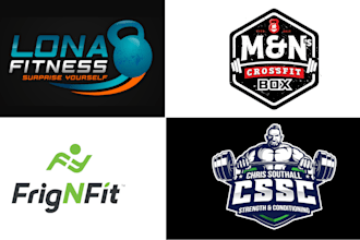 make high quality modern physical fitness logo or any graphic design