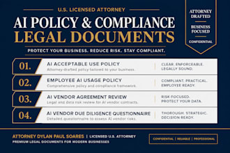 create an employee ai usage policy and compliance framework as a US attorney