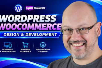 build wordpress, design and develop woocommerce or redesign woocommerce webshop